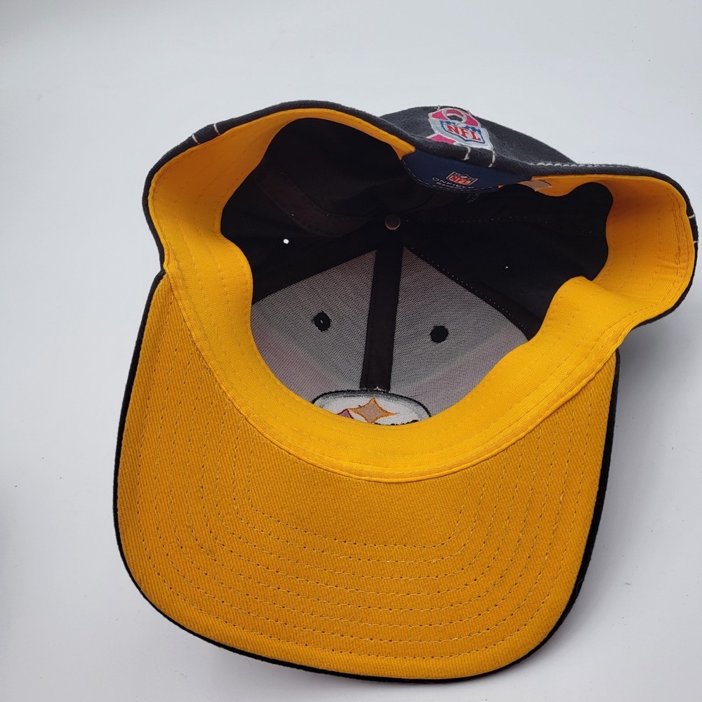Pittsburgh Steelers Breast Cancer Awareness Fitted Hat Reebok Mens Small/Medium - Picture 5 of 8